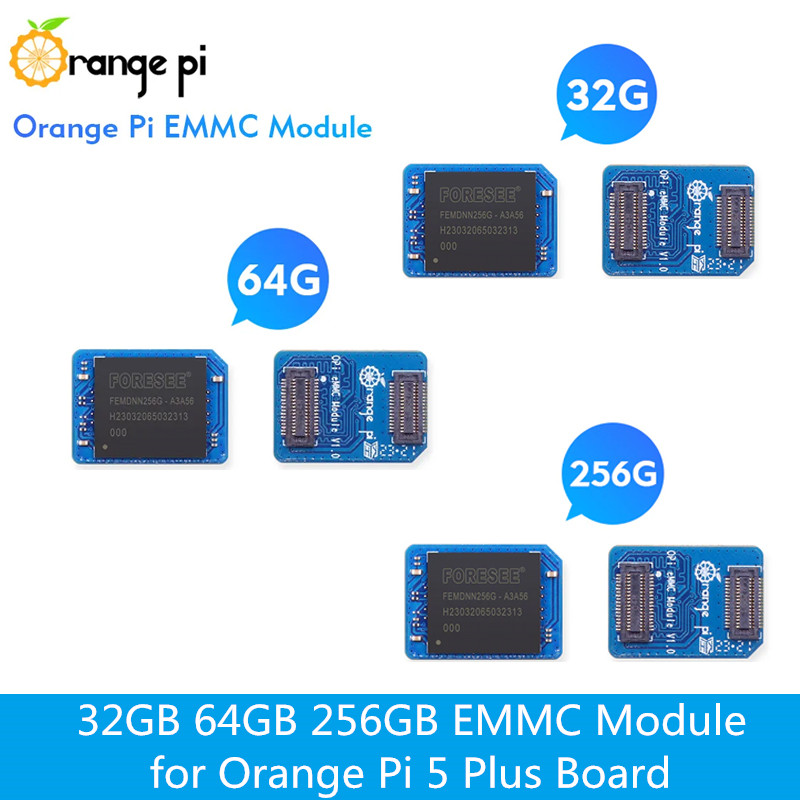 Orange Pi 5 Plus 16Gb - Turuncu Pi 32GB 64GB 256GB EMMC