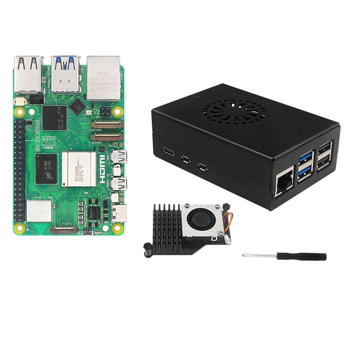 X14A& IRasptek Başlangıç Kiti  - Raspberry Pi 5 8Gb Board incelemesi ve fiyatı